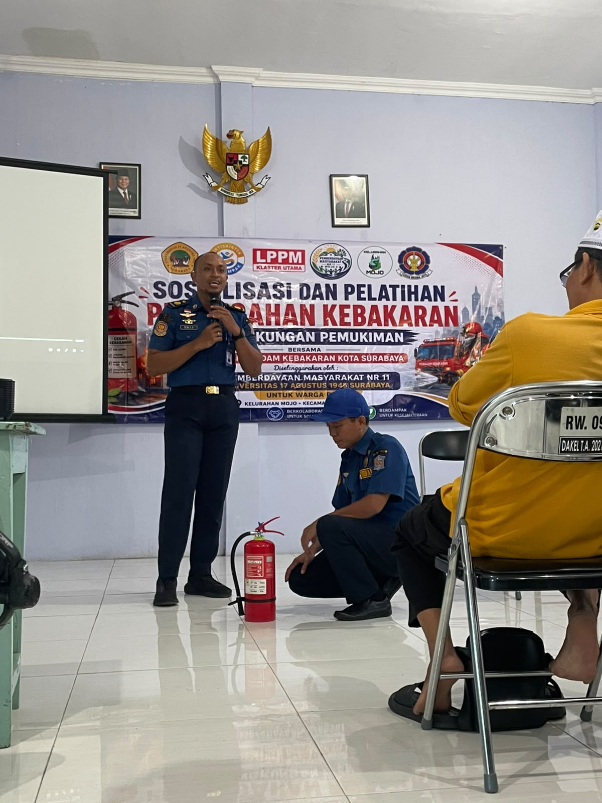 sosialisasi bersama damkar